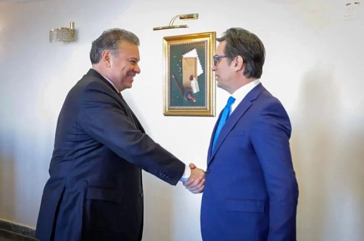 Gabriel Eskobar në Shkup në takime me kreun shtetëror dhe liderin e opozitës, Mickoski