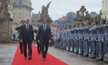 President Pendarovski kicks off official visit to Czech Republic
