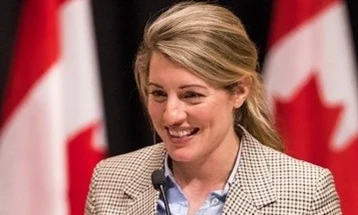 Canada's top diplomat Mélanie Joly to arrive in Skopje on Wednesday