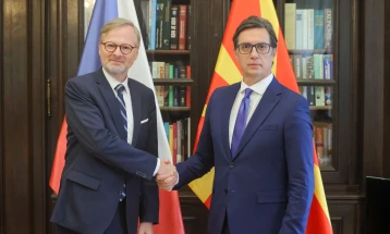 Pendarovski – Fiala: Commitments for further strengthening of relations with Czech Republic on bilateral, multilateral level and economic cooperation