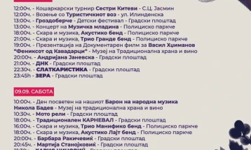 Во Кавадарци промовирана програмата за тридневната манифестација „Тиквешки гроздобер“