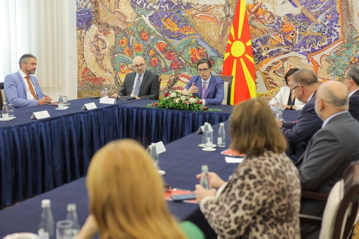 Pendarovski meets Skopje Cultural Diplomacy Forum participants