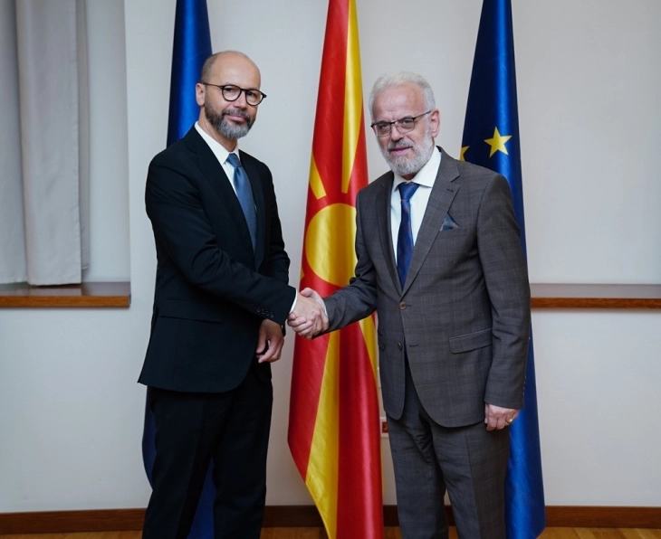 Xhaferi meets new Slovenian Ambassador Presker