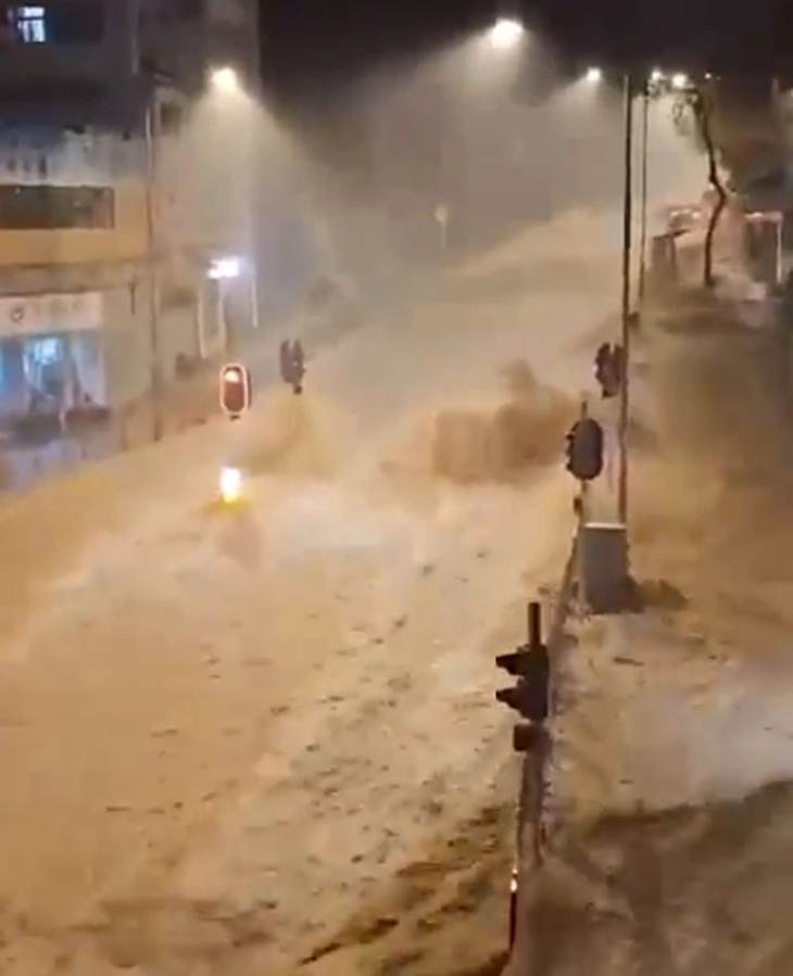 Two killed, over 100 injured after record rainfall in Hong Kong
