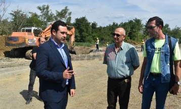 Почна изградбата на булеварот од Струмица до селото Дабиле