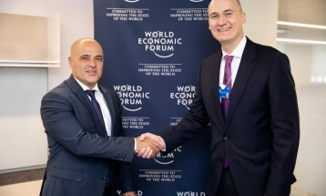 Kovachevski-Dušek: Cooperation with World Economic Forum of key importance to North Macedonia’s economic perspectives 