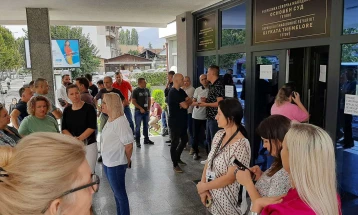 Protestë e administratës gjyqësore në Tetovë
