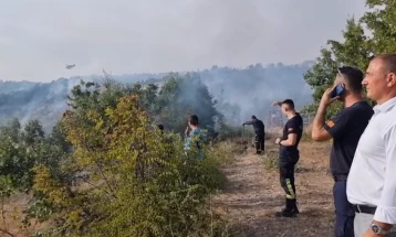 ЦУК: Локализиран пожарот кај Катланово