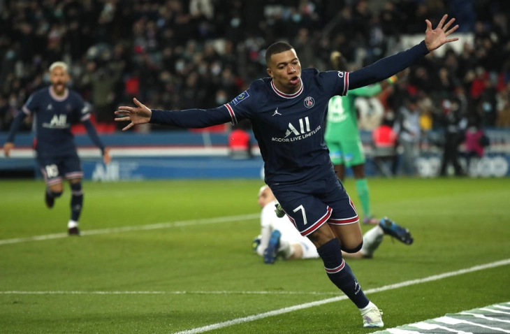 Мбапе изби на второто место помеѓу француските фудбалери по ефикасност во ЛШ