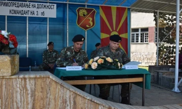 Потполковник Томица Ристоски е нов командант во тетовската касарна „Кузман Јосифоски-Питу“