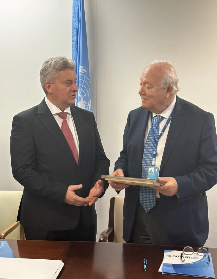 Иванов во Обединети Нации на состанок со помошникот генерален секретар на ОН Моратинос