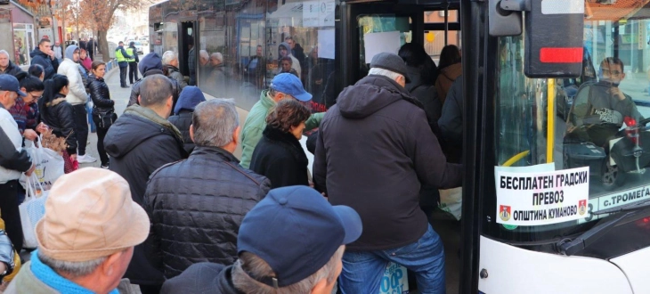 Локалната власт во Куманово планира да го продолжи бесплатниот превоз до крајот на годината