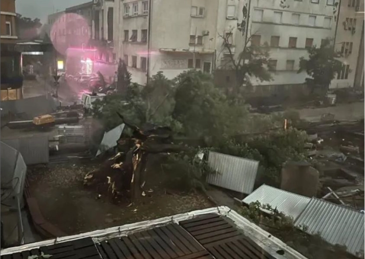 Невреме ја зафати Фрушка Гора, во околината на Шид се урнаа три столба на далноводот, 11 илјади луѓе се без струја