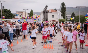 Децата од Охрид денеска спортуваа во име на хуманоста