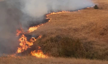 Пожар меѓу штипските села Сушево и Доброшани