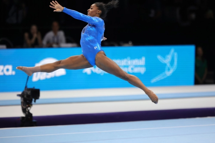 Biles becomes most decorated gymnast ever with all-around world title