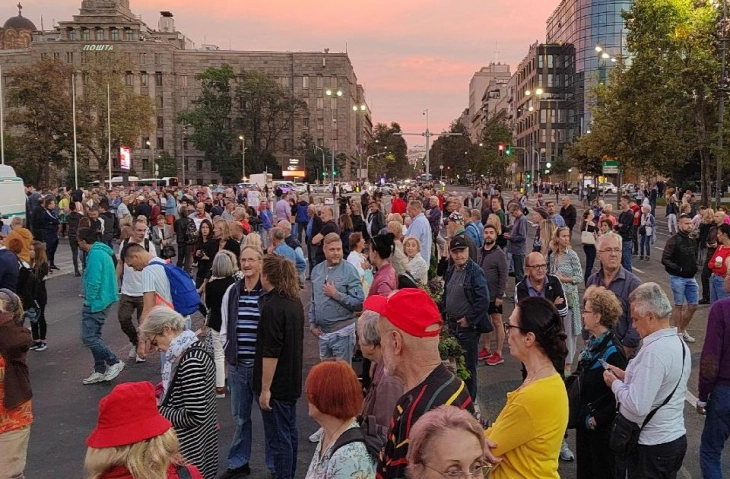 Во Белград одржан 23 протест „Србија против насилството“