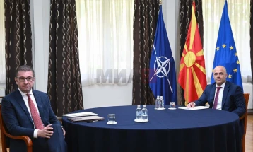 VMRO-DPMNE’s support for EU integrations to be discussed at meeting with Mickoski, PM tells MIA
