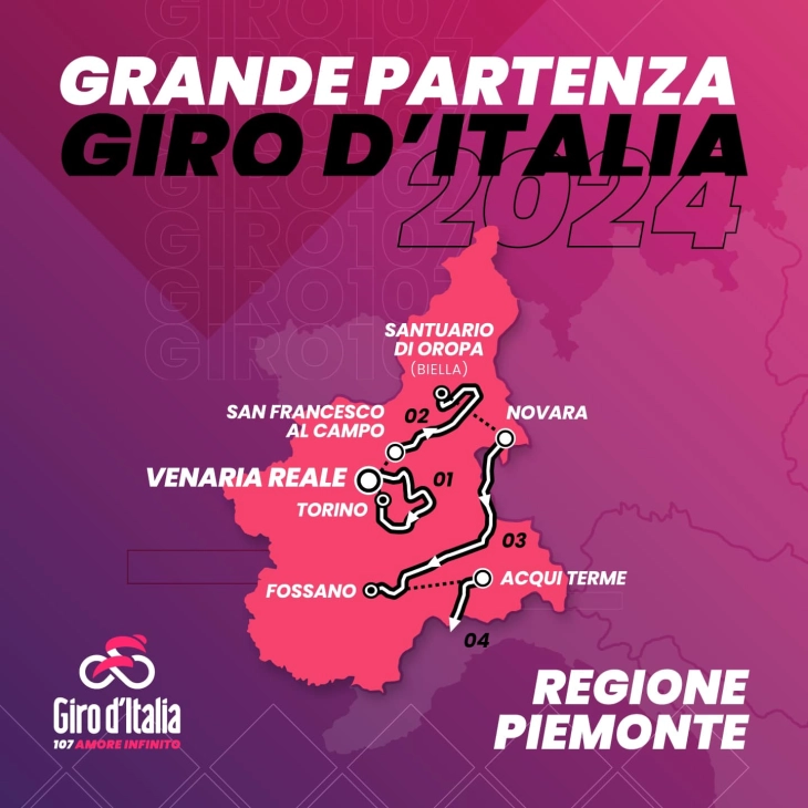 Џиро д‘ Италија 2024 стартува од Торино