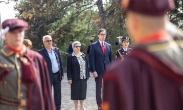 President Pendarovski lays flowers at Partisan Cemetery memorial to mark October 11