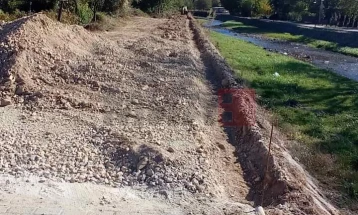Во Берово започна изградбата на нова пешачка и велосипедска патека