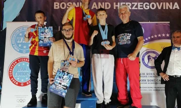Кик-боксерите од клубот „АС“ од Делчево освоија 9 медали на Балкан Опен Куп во Тешањ, Босна и Херцеговина