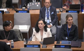 Вјоса Османи утре во Њујорк со обраќање пред Советот за безбедност на ООН