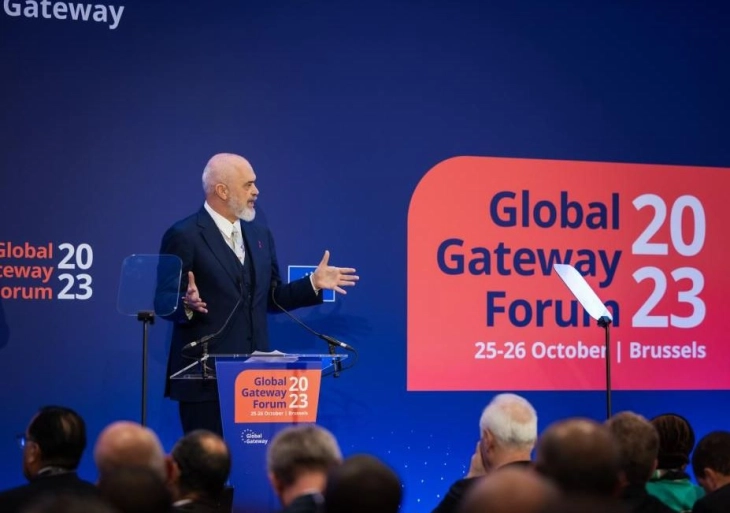 Rama në Forumin “Global Gateway” : “Martesa me BE-në është më e vështira, por ja vlen”, porosis Shqipëria dhe Ballkani Perëndimor të mos ndahen nga programet financuese europiane