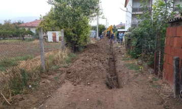 Изградба на нова линија за фекална канализација во Илинден