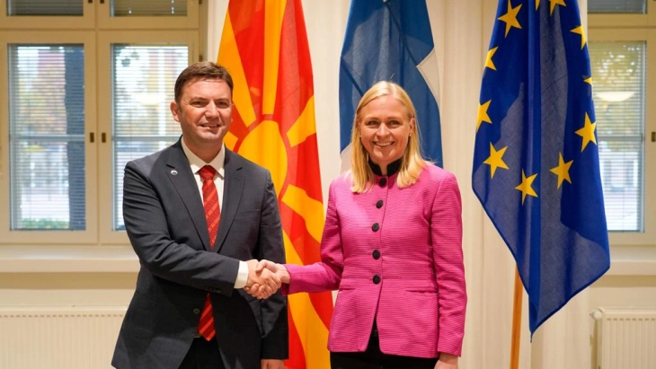 Osmani – Valtonen: Finland supports North Macedonia’s EU integration