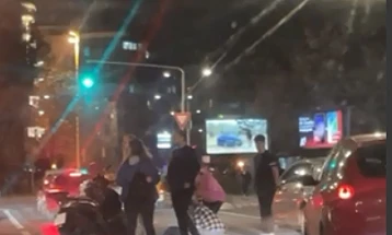 Жена повредена во сообраќајка во центарот на Скопје