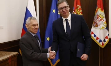 Вучиќ и се заблогодари на Русија за „доследната подршка“, српско-руските односи успешно се развиваат