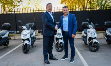 Фондацијата Заев донираше шест мотоцикли за македонската полиција