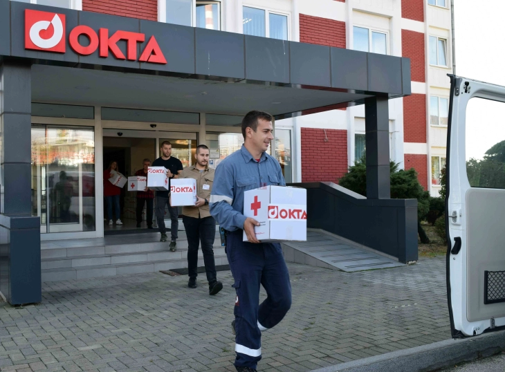 ОКТА со поддршка на кампањата „Помислете на нас“ на Црвениот крст на Град  Скопје