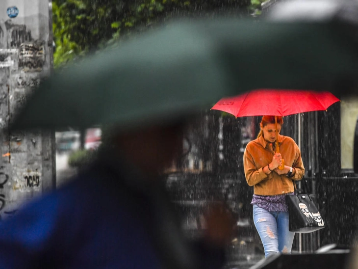 Weather: Partly cloudy, widely-scattered showers later