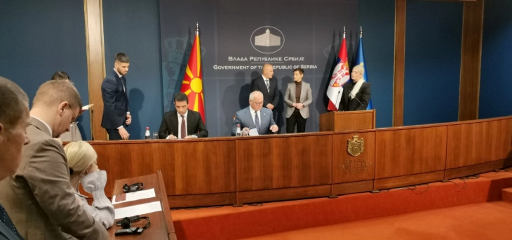 Северна Македонија и Србија потпишаа Меморандум за соработка за брза пруга од Ниш до Скопје