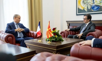 President Pendarovski meets René Troccaz, France's Special Envoy for Western Balkans