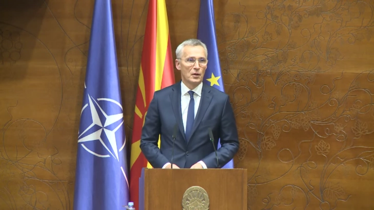 NATO membership is an essential stepping stone towards EU membership, says Stoltenberg in address to Assembly