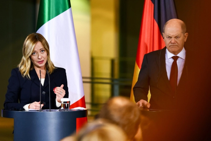 Scholz and Meloni sign action plan to boost energy cooperation