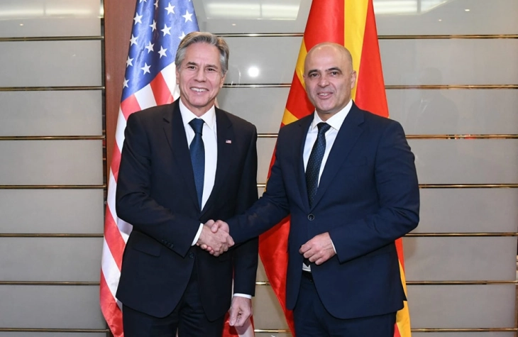 PM Kovachevski welcomes US Secretary of State Blinken