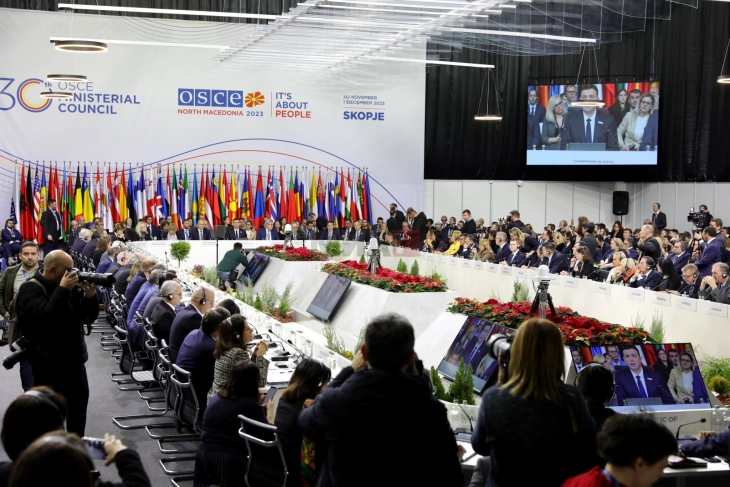 Заврши Министерскиот совет на ОБСЕ во Скопје - постигнат консензус за идниот претседавач Малта, но не и за буџетот