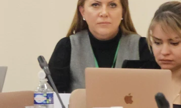 Пратеничката Фаница Николоска на седница на Комисијата за култура, наука, образование и медиуми на ПССЕ