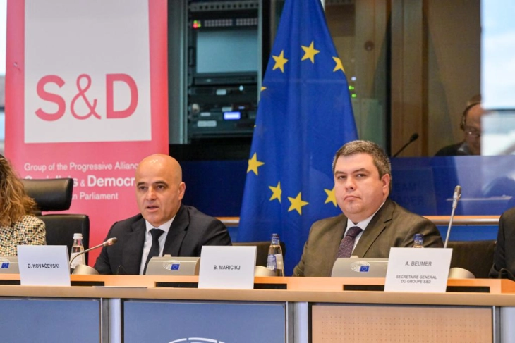 EU membership offers triple protection of Macedonian identity, Kovachevski tells EP enlargement debate