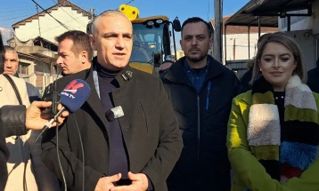 Заменик министерот Реџепи на увид на реконструкција на улица „Браќа Миладиновци“ во Тетово