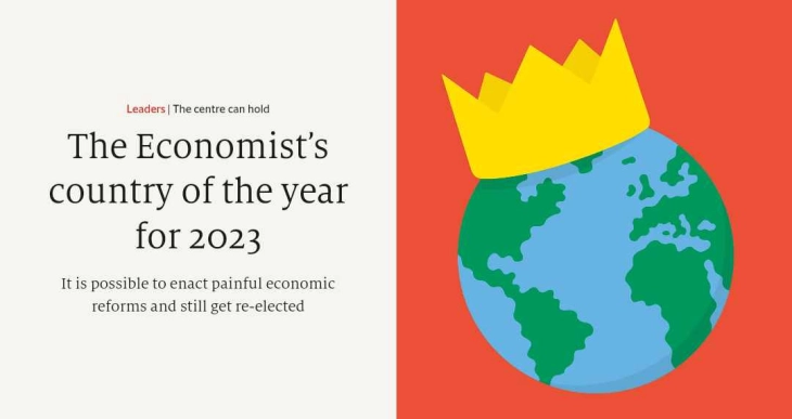 Грција избрана за земја на годината од Економист, Мицотакис коментира дека тоа е признание за нивните напори