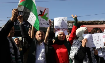 Учесниците на пропалестинскиот протест во Берлин побараа крај на војната во Појасот Газа