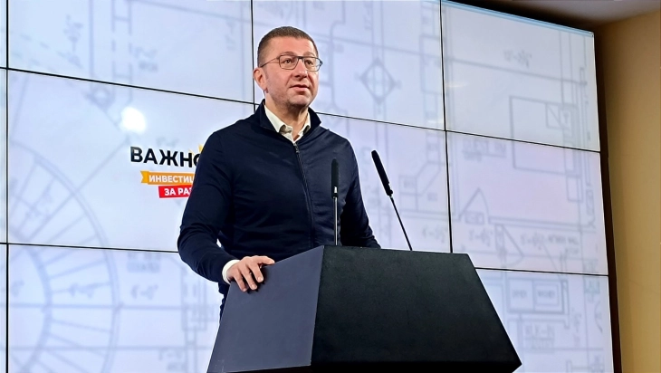 Mickoski available for public meeting with Kovachevski if invited, Xhaferi won't get VMRO-DPMNE's support for caretaker PM