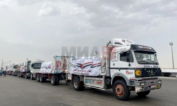 Повеќе од 200 камиони со хуманитарна помош денеска влегоа во Појасот Газа