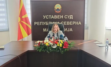 Прес-конференција на претседателката на Уставниот суд, Кацарска (во живо)