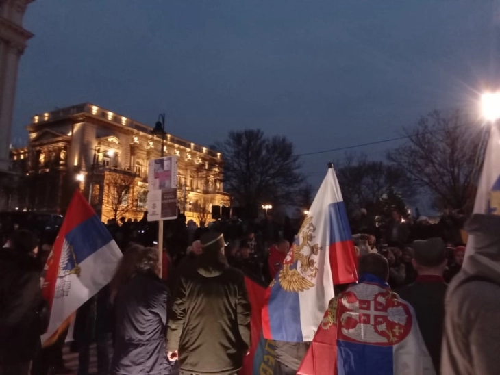 Дванаесеттиот протест на СПН заврши со кампување на студентите на Кнез Милош
